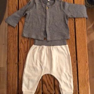 Petit bateau blue and white set